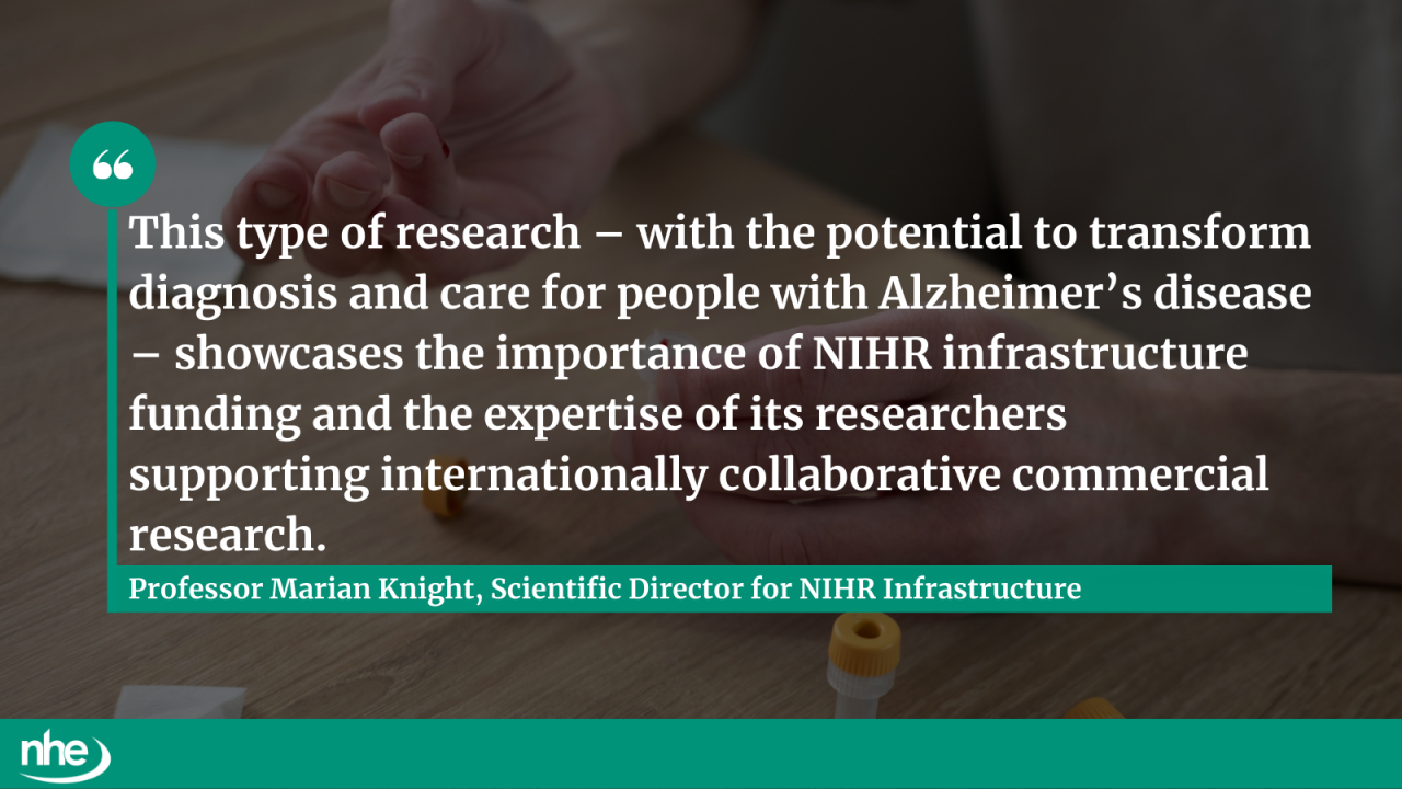 Alzheimers test QUOTE