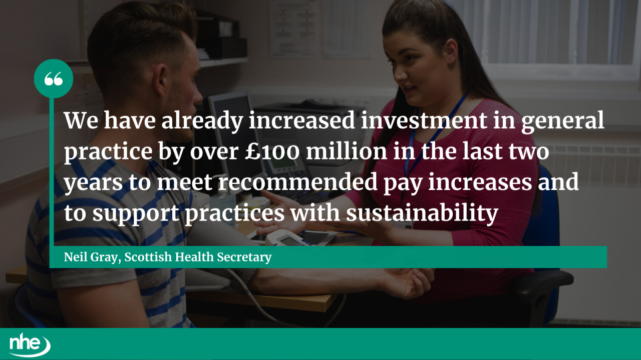 Quote on funding for Scottish GPs