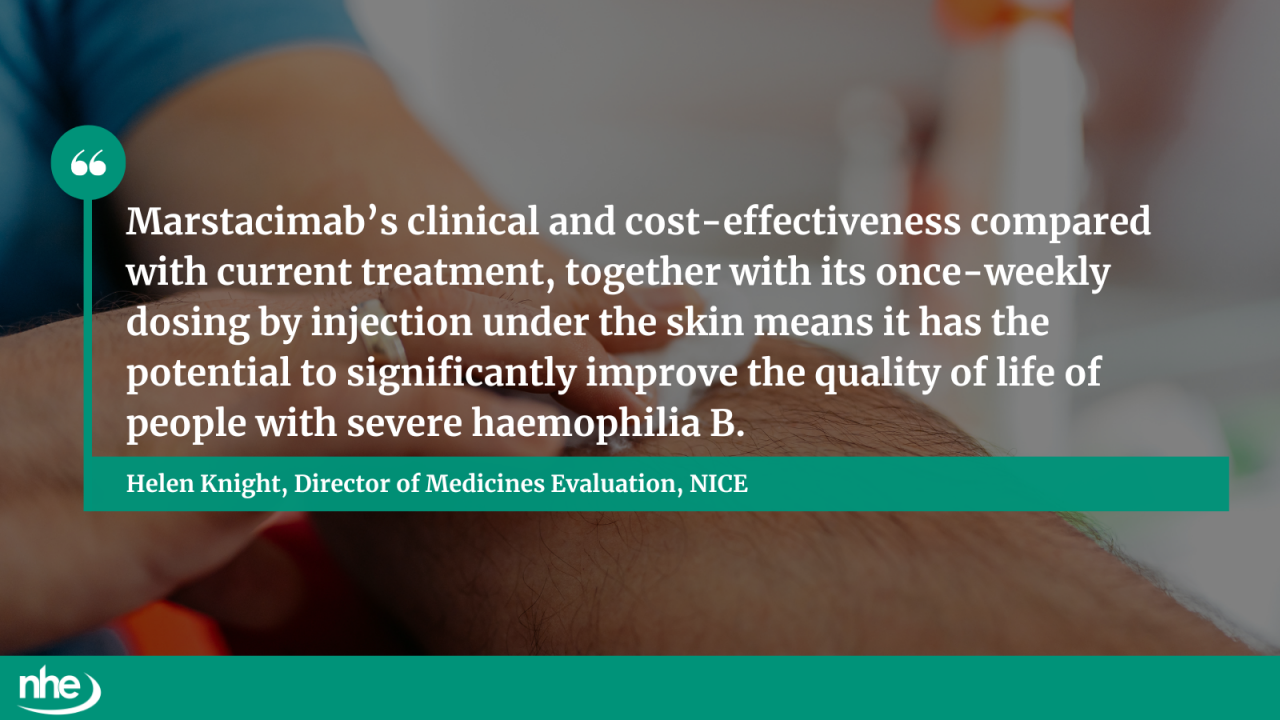 Haemophilia treatment QUOTE