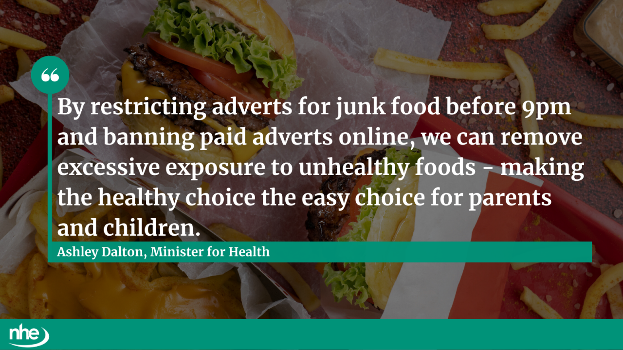 Junk food ban QUOTE
