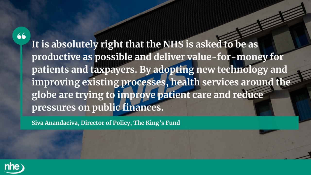 NHS finance pressures QUOTE
