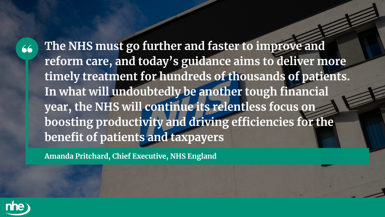 NHS guidance QUOTE