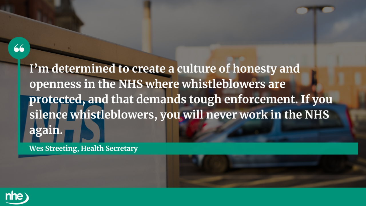 NHS leadership action QUOTE