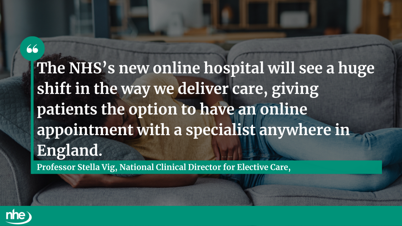 NHS online hospital QUOTE
