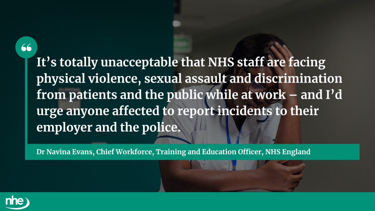 NHS violence QUOTE