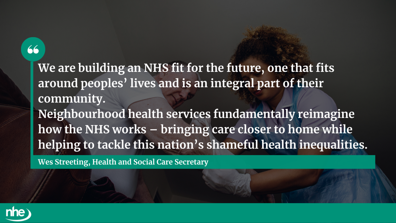 Neighbourhood health services QUOTE