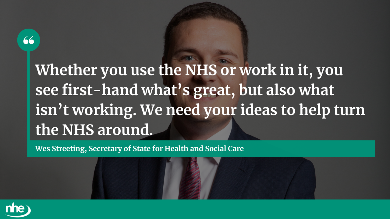 Comment from Wes Streeting, secretary of state for health and social care