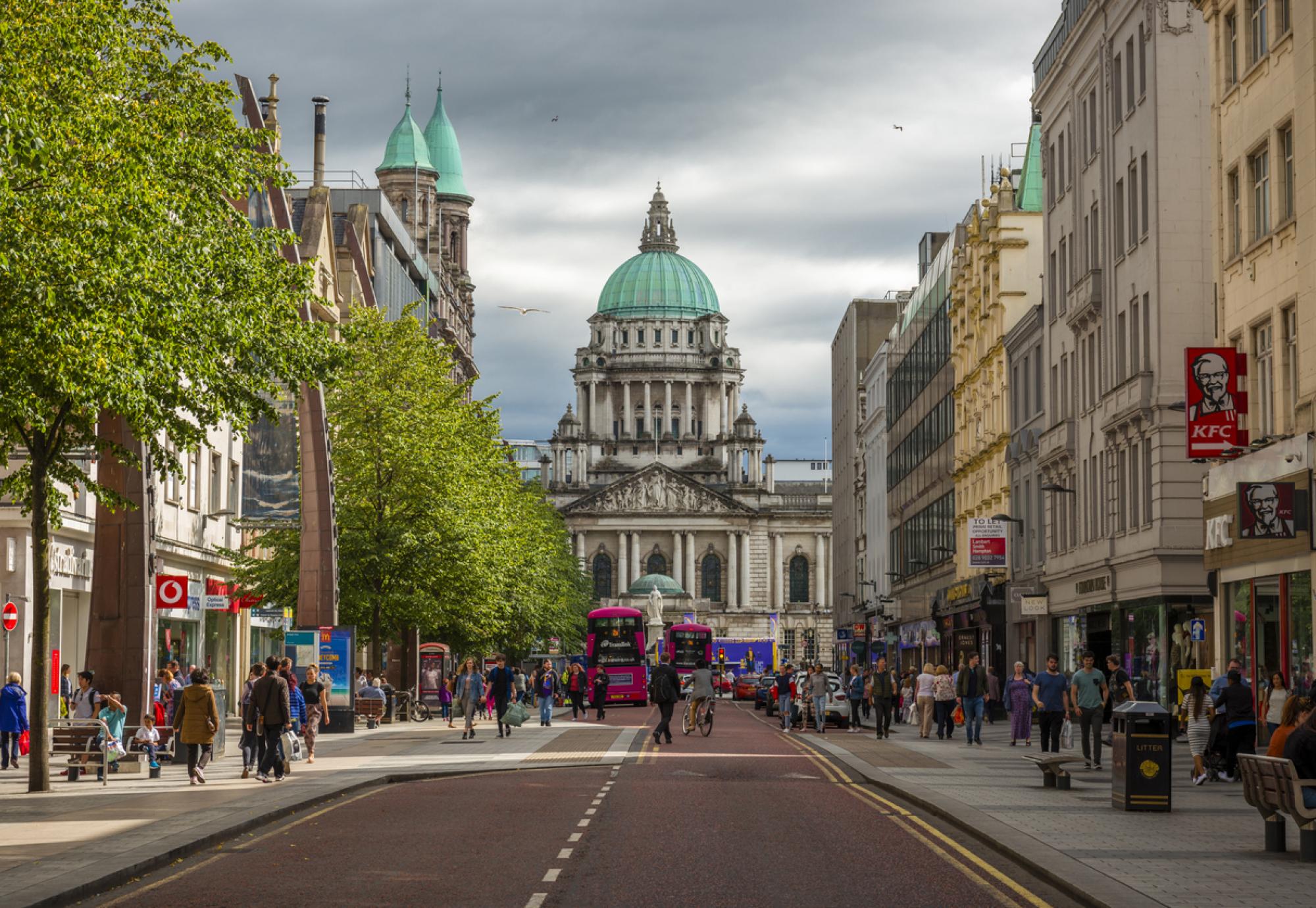 Belfast depicting health inequalities in Northern Ireland