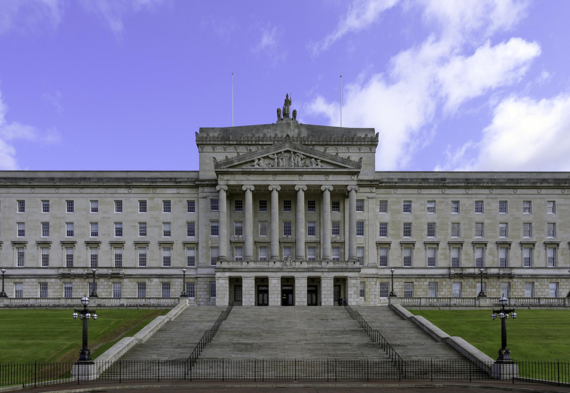 Stormont Parliament Building in Northern Ireland