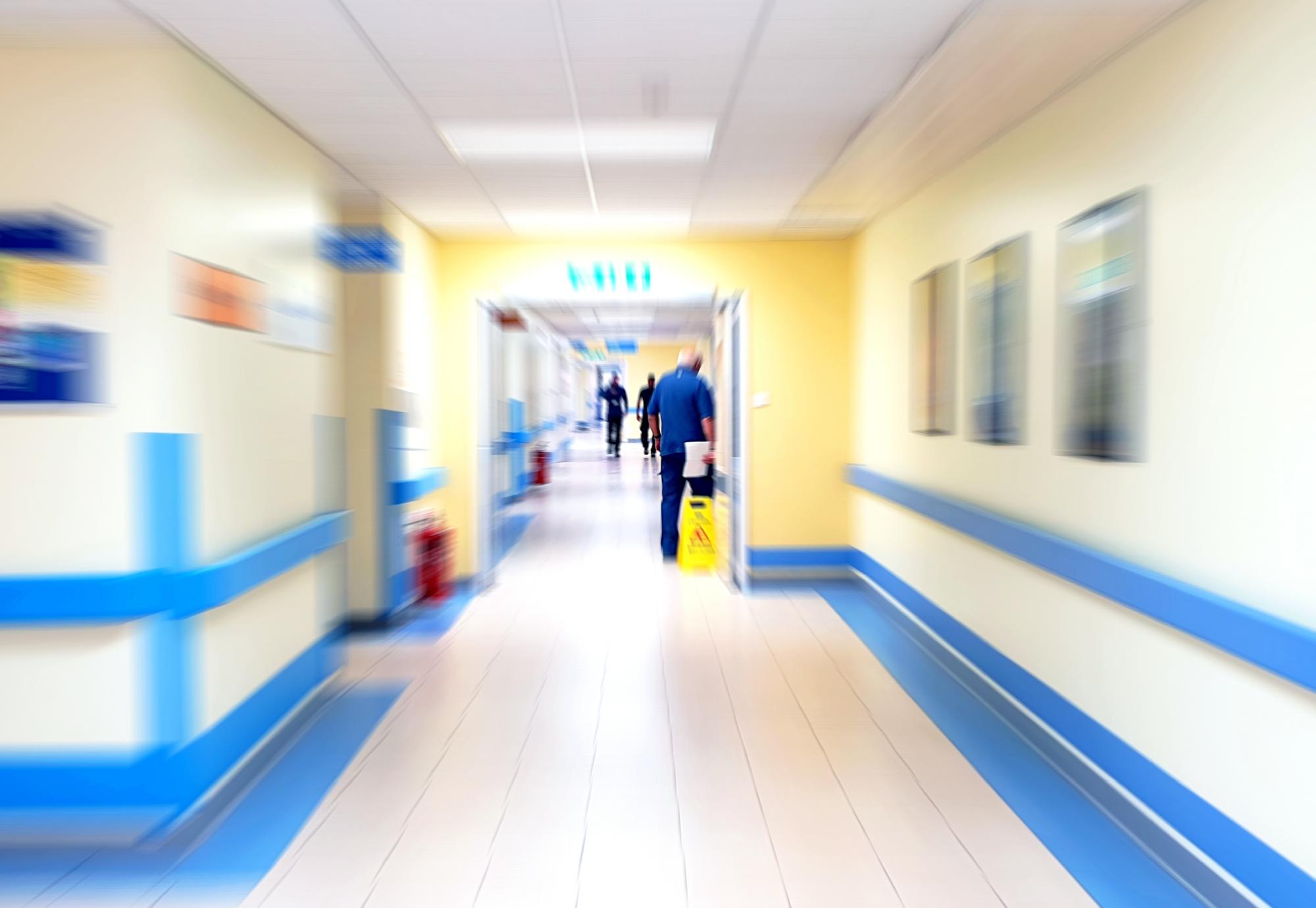 View of a hospital corridor