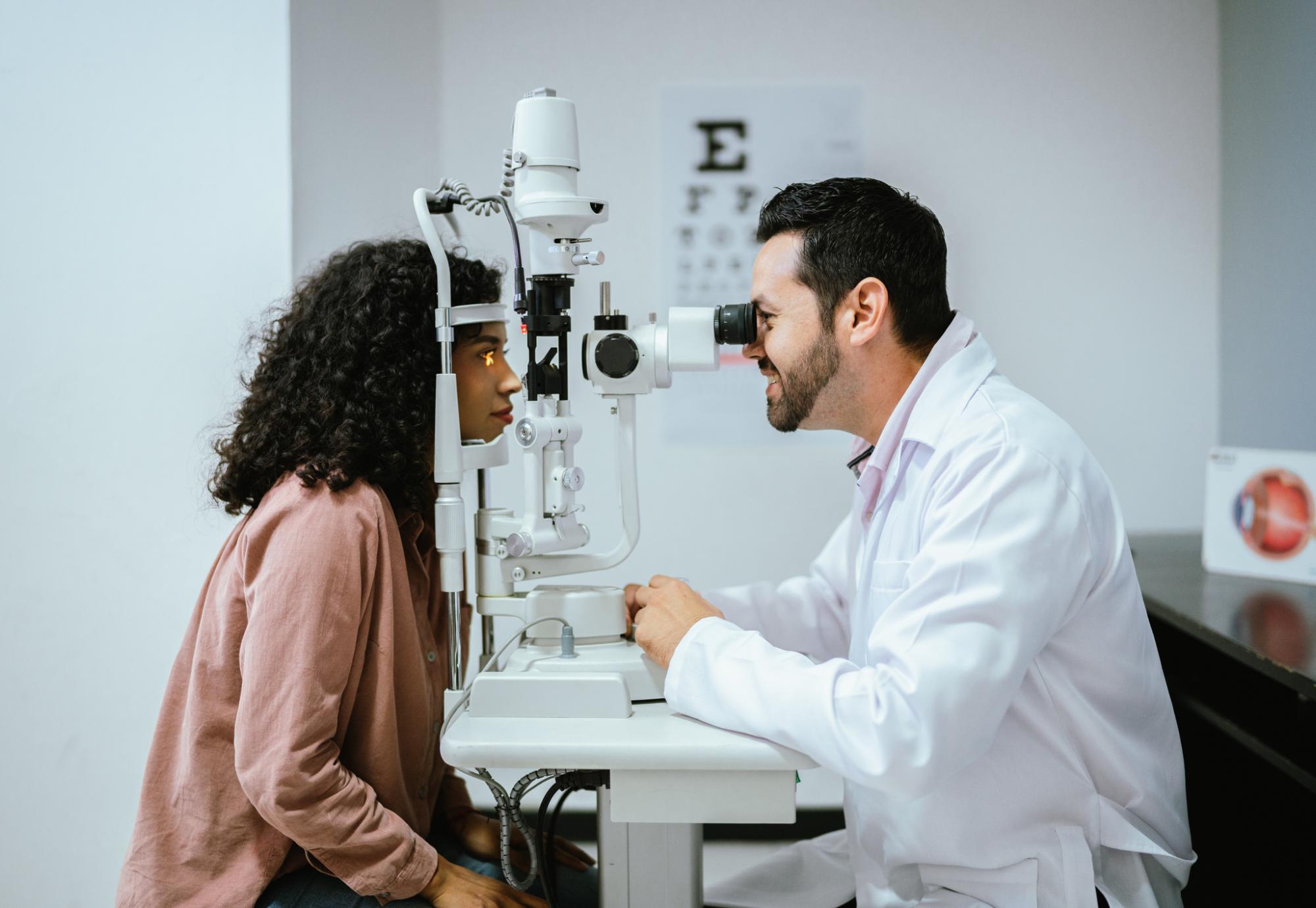 Young woman and doctor