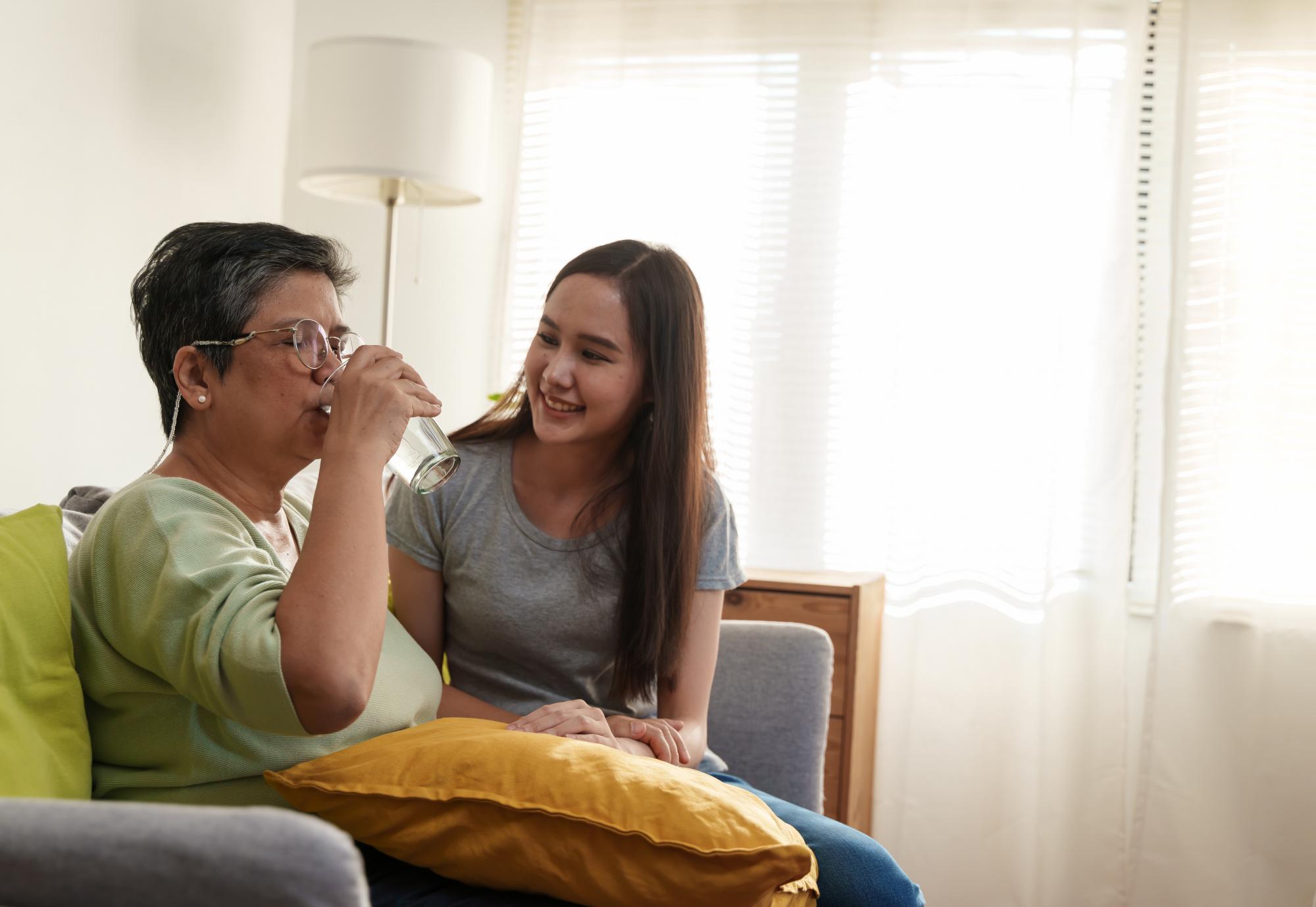 Carer looking after a patient