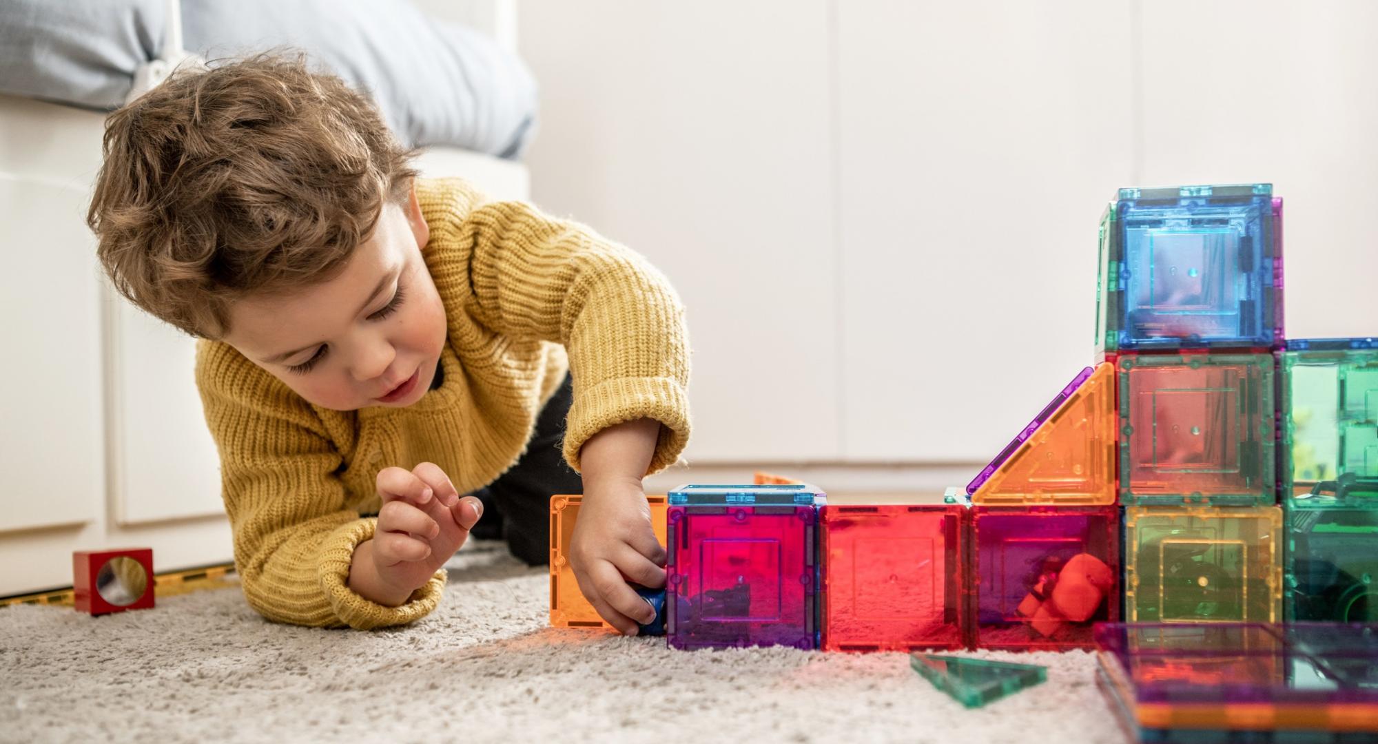 Small child with epilesy playing