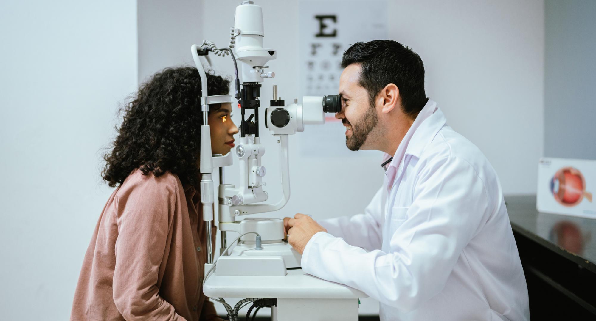 Young woman and doctor