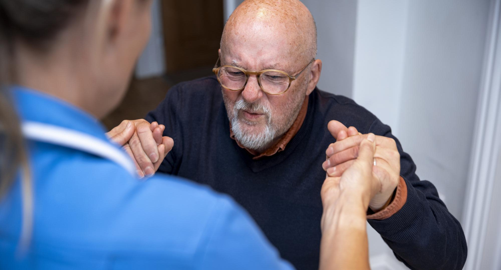 Stroke patient in recovery