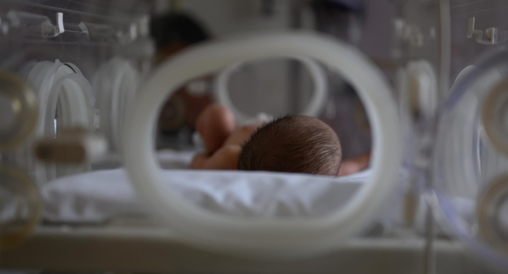 Newborn baby in hospital