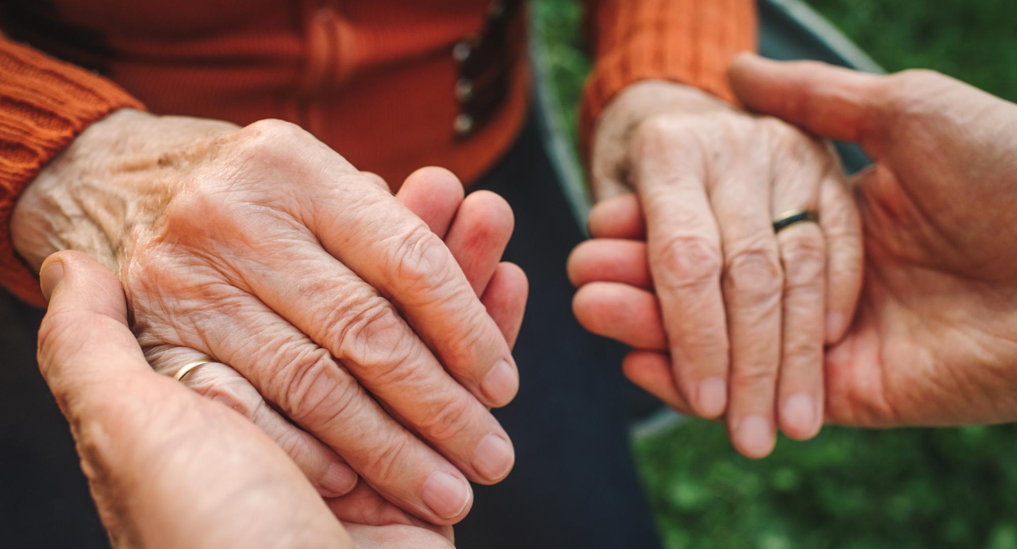 Older person's hands