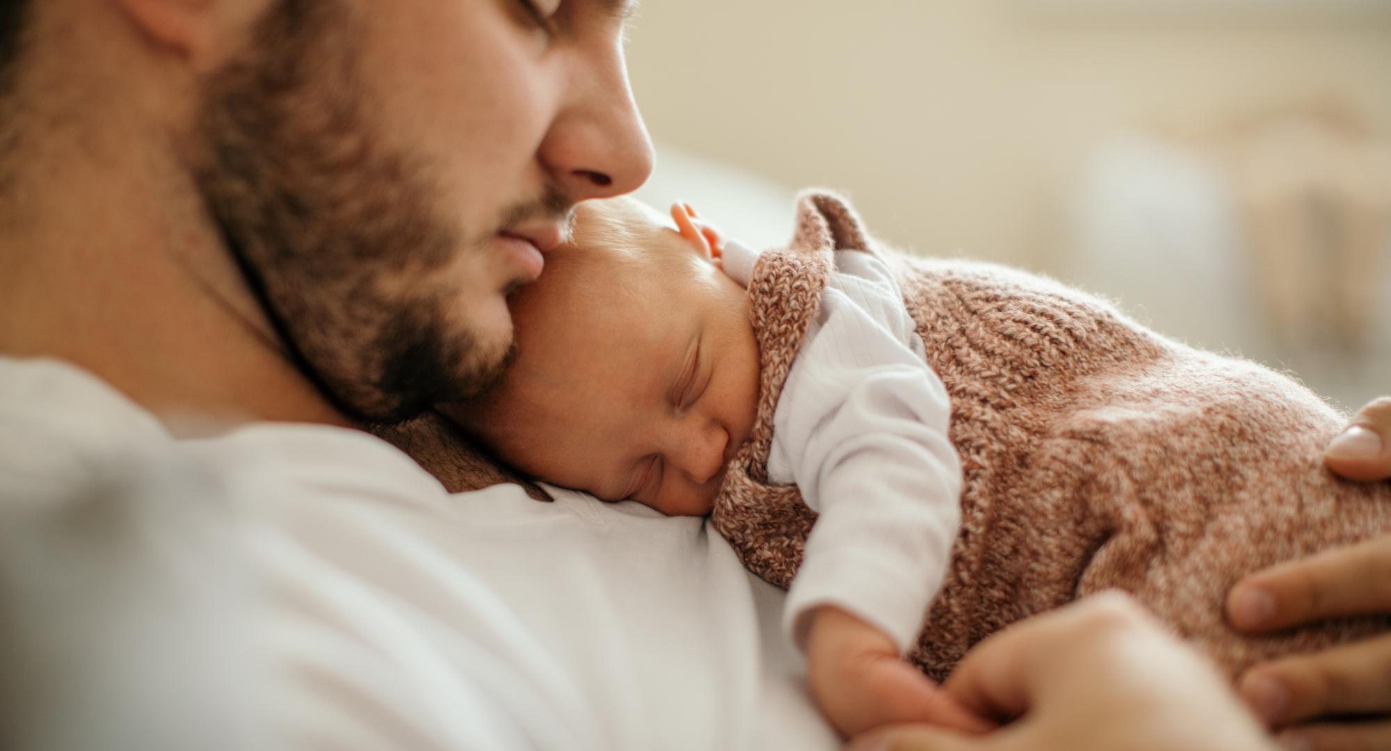 Baby with dad