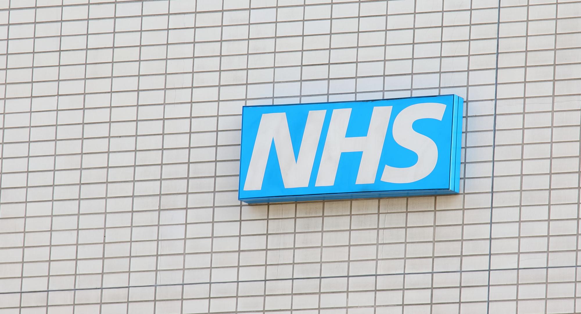 NHS sign