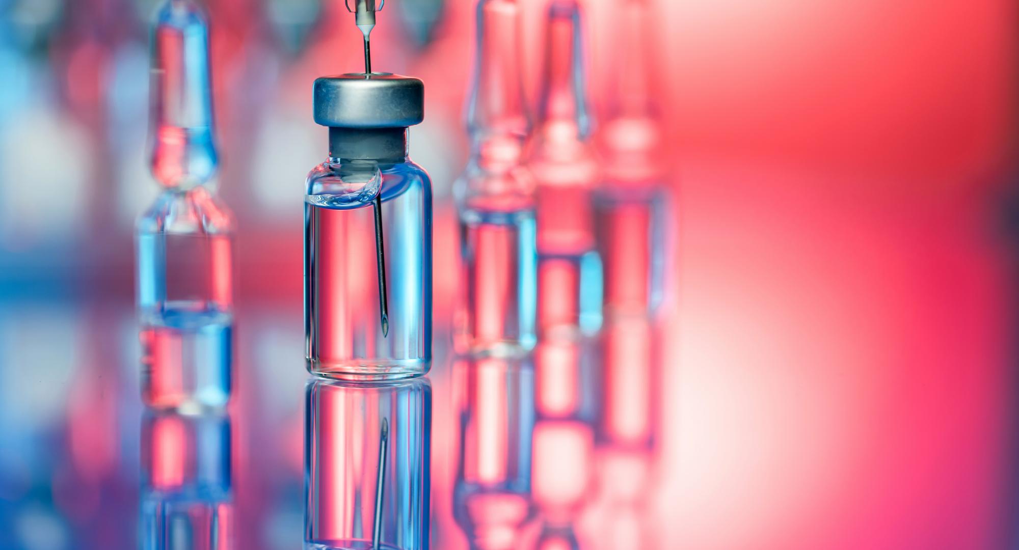 Vials of liquid