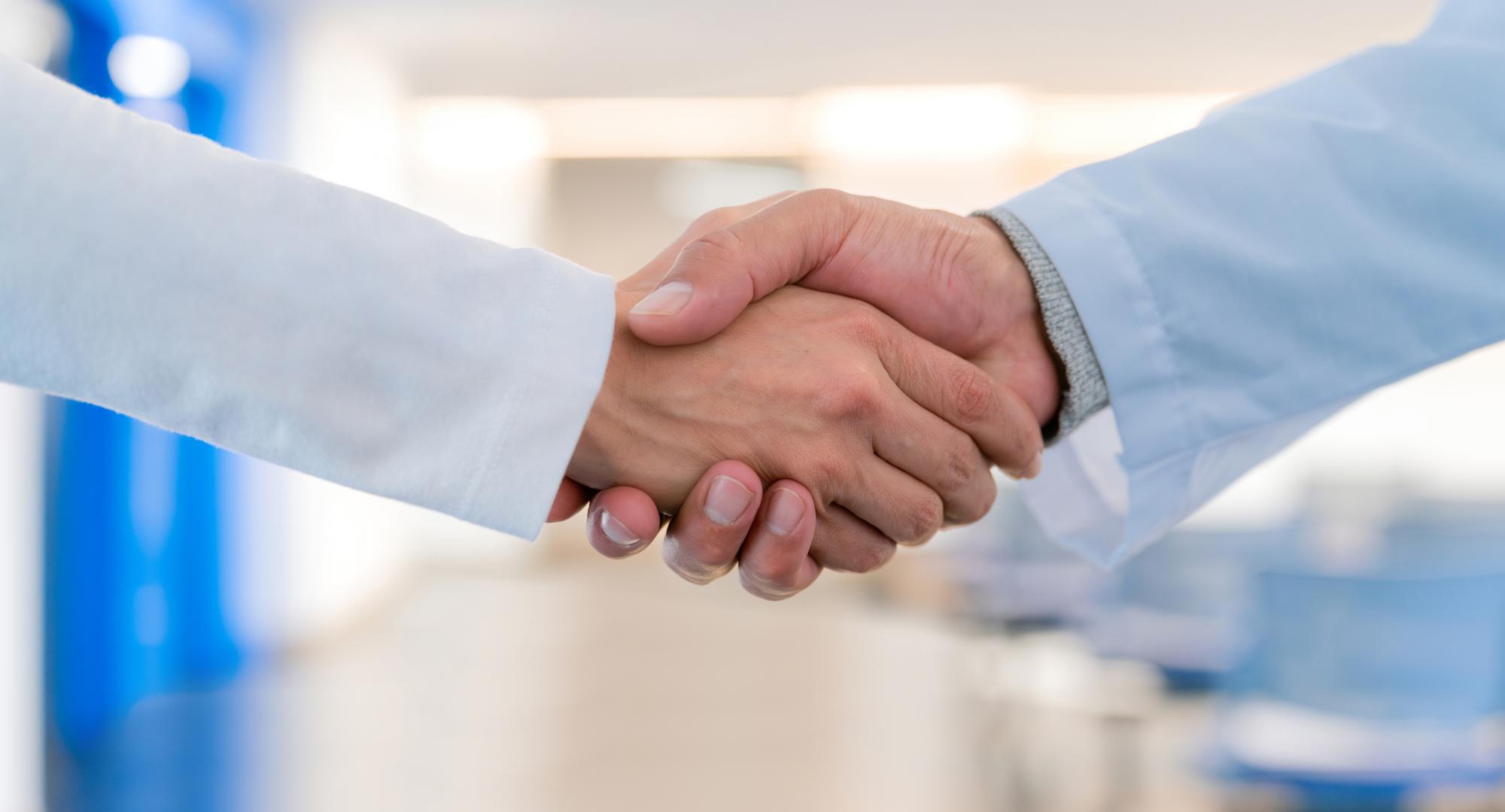 NHS handshake