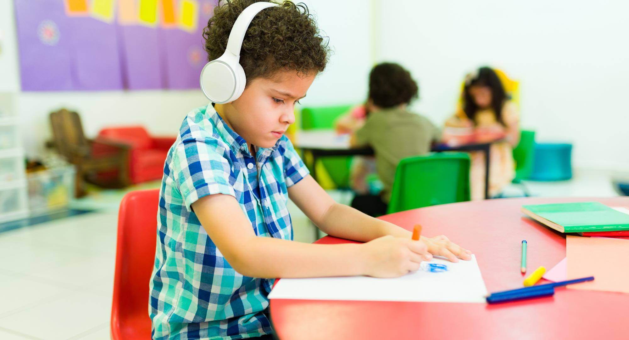 Young person with autism
