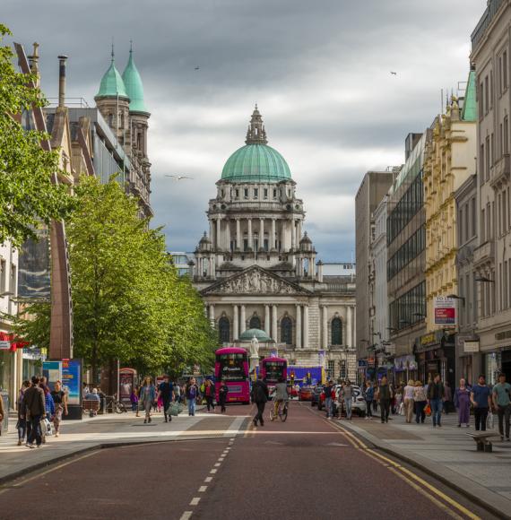 Belfast depicting health inequalities in Northern Ireland