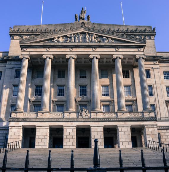 Stormont Parliament Building in Northern Ireland