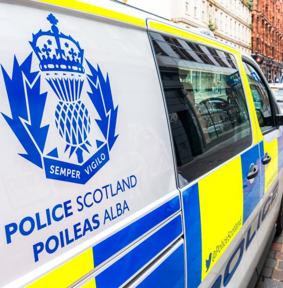 Police Scotland van