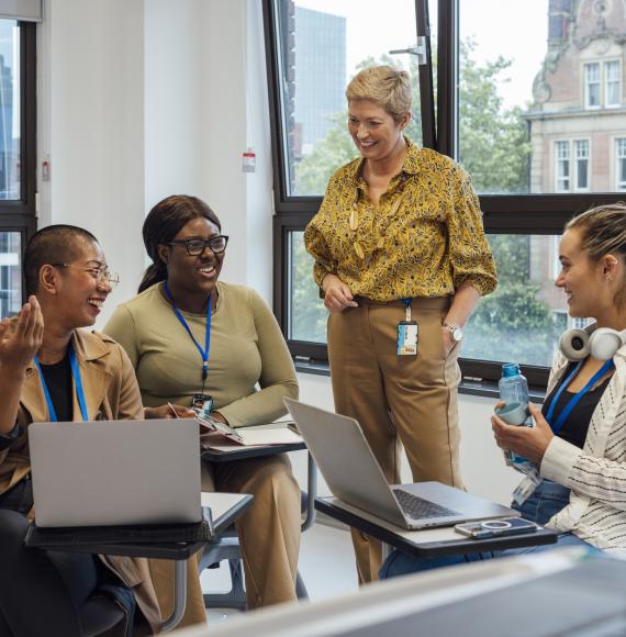 Group of NHS professionals in a meeting